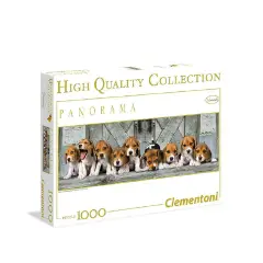 1000 Pieces Panorama Beagles Puzzle - Clementoni