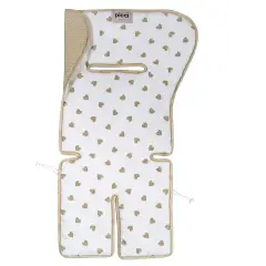 Double Face Mattress for Ovetto and Stroller Hearts Cream