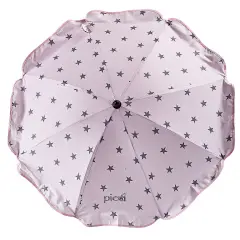 UNIVERSAL PARASOL WITH PINK STAR EMBROIDERY