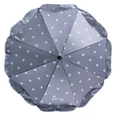 Universal Umbrella with Gray Stars Embroidery