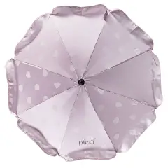 Universal Umbrella with Pink Hearts Embroidery