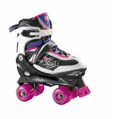 JOY G-WHITE-PINK-BLUE INLINE SKATES SIZE 38