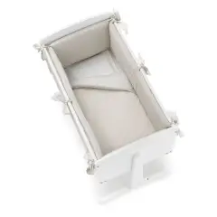 Erbesi Rivestimento Tessile Culletta Ninna Stelline – Bianco Tortora