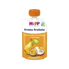HiPP Frutta Frullata Pera Mela 90 g – Purea di Frutta Biologica