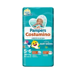 Pampers Costumino Diapers - Size 5-6 - 14+ Kg - 10 Pieces