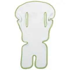 Copriseggiolone Universale in Spugna Bianco/Verde – Fodera Comfort per Seggiolone