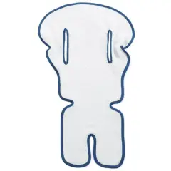 Copriseggiolone Universale in Spugna Bianco/Blu – Fodera Comfort per Seggiolone