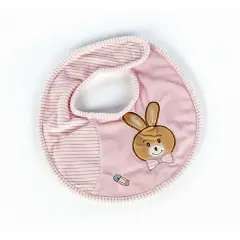Babycare Coniglietta Bavaglino Rosa 27 cm - Protezione e Dolcezza a Tavola
