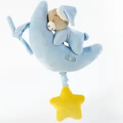 Babycare Orsetto Luna Carillon 35 cm – Peluche Musicale per Neonati