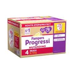 Pampers Progressi Panties 4 Maxi 8/15 Kg Escort Pack - 76 Panties