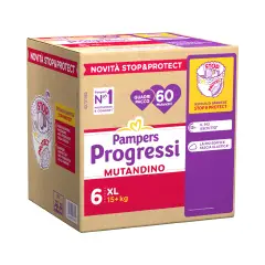 Pampers Progressi Pantie Pack 6 Extralarge 15+ Kg - 60 Panties