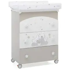 DOLCESTELLA BABY CHANGING TABLE DOVE GREY