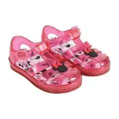 Minnie Beach Sandals Transparent T026 Red