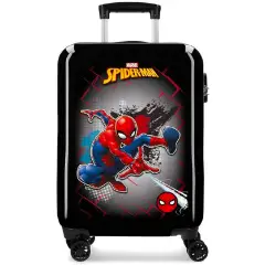 Spiderman Red Cabin Trolley Abs 55c M 4 Wheels Black