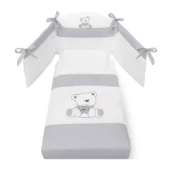 Erbesi Tato Completo Sfilabile Set 3 Pezzi – Bianco Grigio