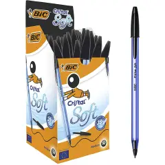 Bic Cristal Soft Black Pen