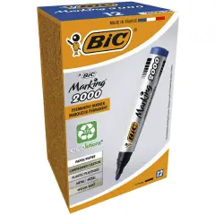Bic Marking 2000 Marker - Round Tip - Blue - ECOlutions