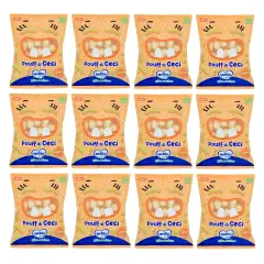 Mellin Snaks Pouff di Ceci 20g – Snack Croccante per Bambini