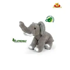 Peluche Elefante Seduto 30 cm – Eco-Friendly