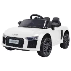 Auto Elettrica per Bambini Audi R8 Spyder Bianca – Radiocomando 2,4 GHz 12V