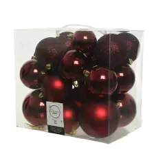 Box 26 Spheres Diameter 6/8/10cm. Oxblood