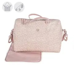 Pasito & Pasito Flower Mellow Pink Changing Bag