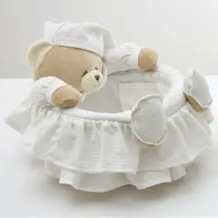 Cesto Portaoggetti Nanàn Tato – Bianco, 30x30 cm