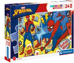 Puzzle 24 Pezzi Maxi Marvel Spiderman – Clementoni Supercolor