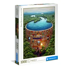 Puzzle 1000 Pezzi HQC Bibliodame – Clementoni Italia Collection – Puzzle Adulti Artistico