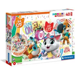 Puzzle 40 Pezzi Floor 44 Gatti – Clementoni