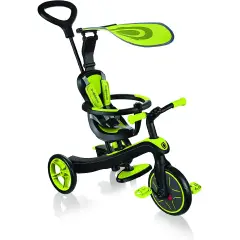 Globber Xplorer Trike 4-in-1 Green Tricycle & balance bike all-in-one
