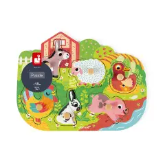 Janod J07096 Happy Farm Puzzle