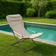 Canapone Confort Tortora – Sdraio Relax per Outdoor Comodo e Funzionale