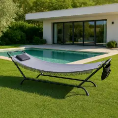 Amaca con Struttura in Ferro Antracite – Comfort e Relax da Esterno