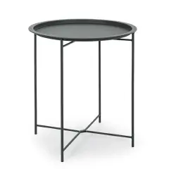 Wissant Black Coffee Table With Tray Ø46