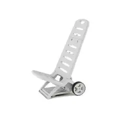 Trolly Comfort White Spiaggina with Wheels 2-in-1