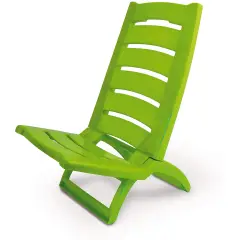 Spiaggina Verde Mela ADRIATIC - Sedia a Sdraio Pieghevole Resistente e Leggera