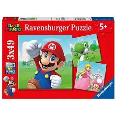 Puzzle Super Mario Ravensburger 3x49 Pezzi – Puzzle Bambini