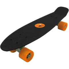 Skateboard Freedom Tavola Nera Ruote Arancio