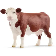 Schleich Mucca Hereford - Miniatura Realistica in Resina
