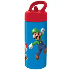 Super Mario Water Bottle with Straw Playground