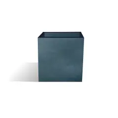 Vaso Quadrato Liscio 40x40 H.40 Antracite - Design Moderno per Giardino e Terrazzo