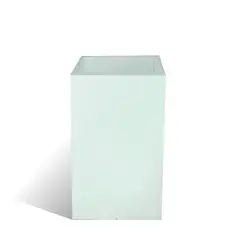 Vaso Alto Liscio 40x40x H 80 Bianco | Eleganza e Resistenza