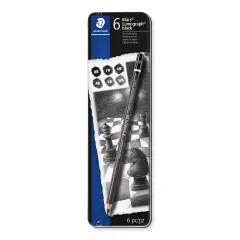 Set 6 Matite Carboncino STAEDTLER Mars Lumograph 100 – Gradazioni Morbide