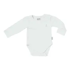 Bamboo Long Sleeve Bodysuit 6-9 Months White