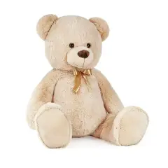 Beige Plush Bear 130cm. with Bow