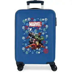 Trolley Abs Avengers Team 55cm 4 Wheels Light Blue