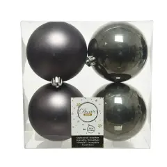Box 4 Spheres Diameter 10cm. Warm Grey
