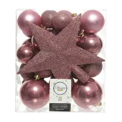Box 33 Sfere di Natale - Diametro 8 cm - Velvet Pink