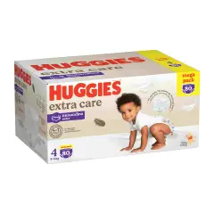 Huggies Extra Care Diapers Panties Megapack - Size 4 - 9-14 Kg - 80 Pieces